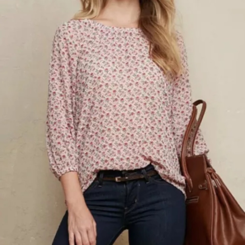 Matilda Jane Clothing Pink‎ Chelsea Top Blouse Back Tie back Pink Size M cottage
